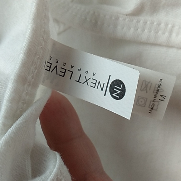 Next Level Apparel Women's White Tank Top in size Medium - Picture 4 of 5